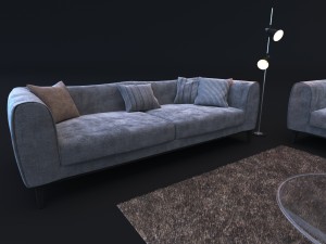 sofa in modern style natuzzi trevi 2902 3D-Modell