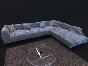 sofa in modern style natuzzi trevi 2902 3D-Modell