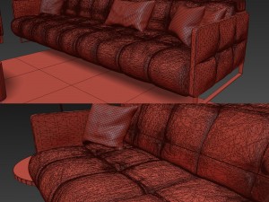 sofa in modern style natuzzi philo 2957 3D Модель