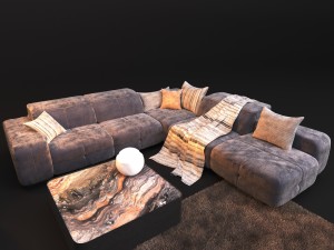 sofa natuzzi surround 2571 3D-Modell