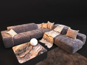 sofa natuzzi surround 2571 3D Model