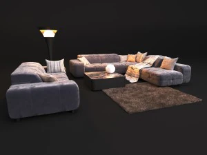 sofa natuzzi surround 2571 3D Model
