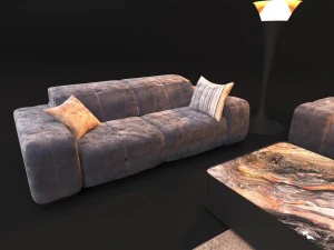 sofa natuzzi surround 2571 3D Model
