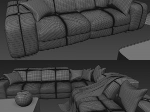 sofa natuzzi surround 2571 3D-Modell