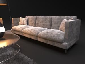 sofa natuzzi jeremy 2987 Model 3D