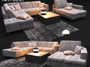 sofa natuzzi sawoy 2458 3D Model