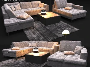 sofa natuzzi sawoy 2458 Model 3D
