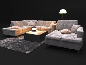 sofa natuzzi sawoy 2458 3D Model