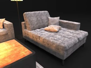 sofa natuzzi sawoy 2458 3D Model