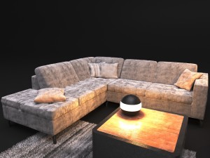 sofa natuzzi sawoy 2458 3D 모델