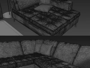 sofa natuzzi sawoy 2458 3D Model