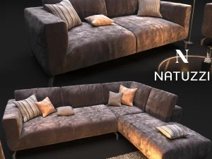 sofa natuzzi golf 2945 3D Model