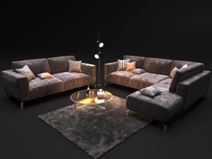 sofa natuzzi golf 2945 Model 3D