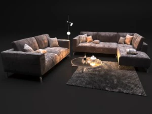 sofa natuzzi golf 2945 3D Model