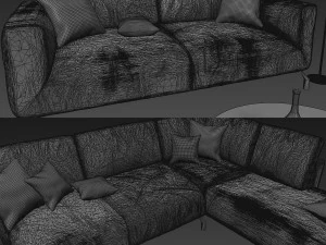 sofa natuzzi golf 2945 3D Model