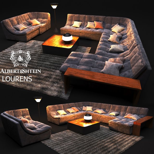 elegant sofa albertshtein lourens 3D 모델 .c4d .max .obj .3ds .fbx .stl .blend