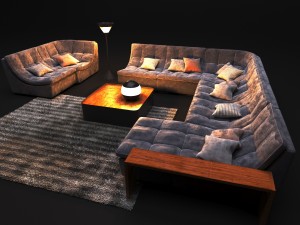 elegant sofa albertshtein lourens Modelo 3D