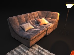 elegant sofa albertshtein lourens Modelo 3D