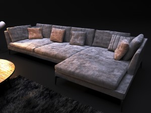 sofa flexfrom feel good large feel good ten large 3D Модель