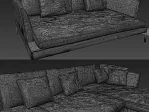 sofa flexfrom feel good large feel good ten large 3D Модель