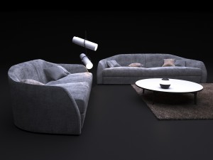 sofa in modern style alfred Modelo 3D
