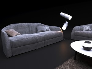 sofa in modern style alfred Modelo 3D