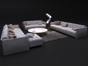 sofa flexform edmond 3D Model