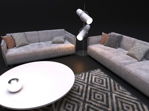 sofa flexform edmond 3D Модель
