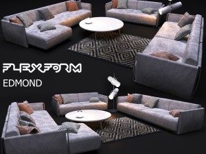 sofa flexform edmond 3D Модель