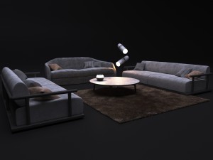 sofa alfred and sofa icaro 3D 모델
