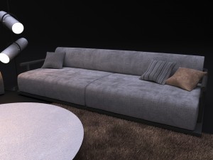 sofa alfred and sofa icaro 3D 모델