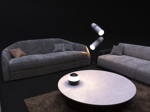 sofa alfred and sofa icaro 3D 모델