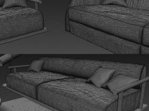 sofa alfred and sofa icaro 3D Model