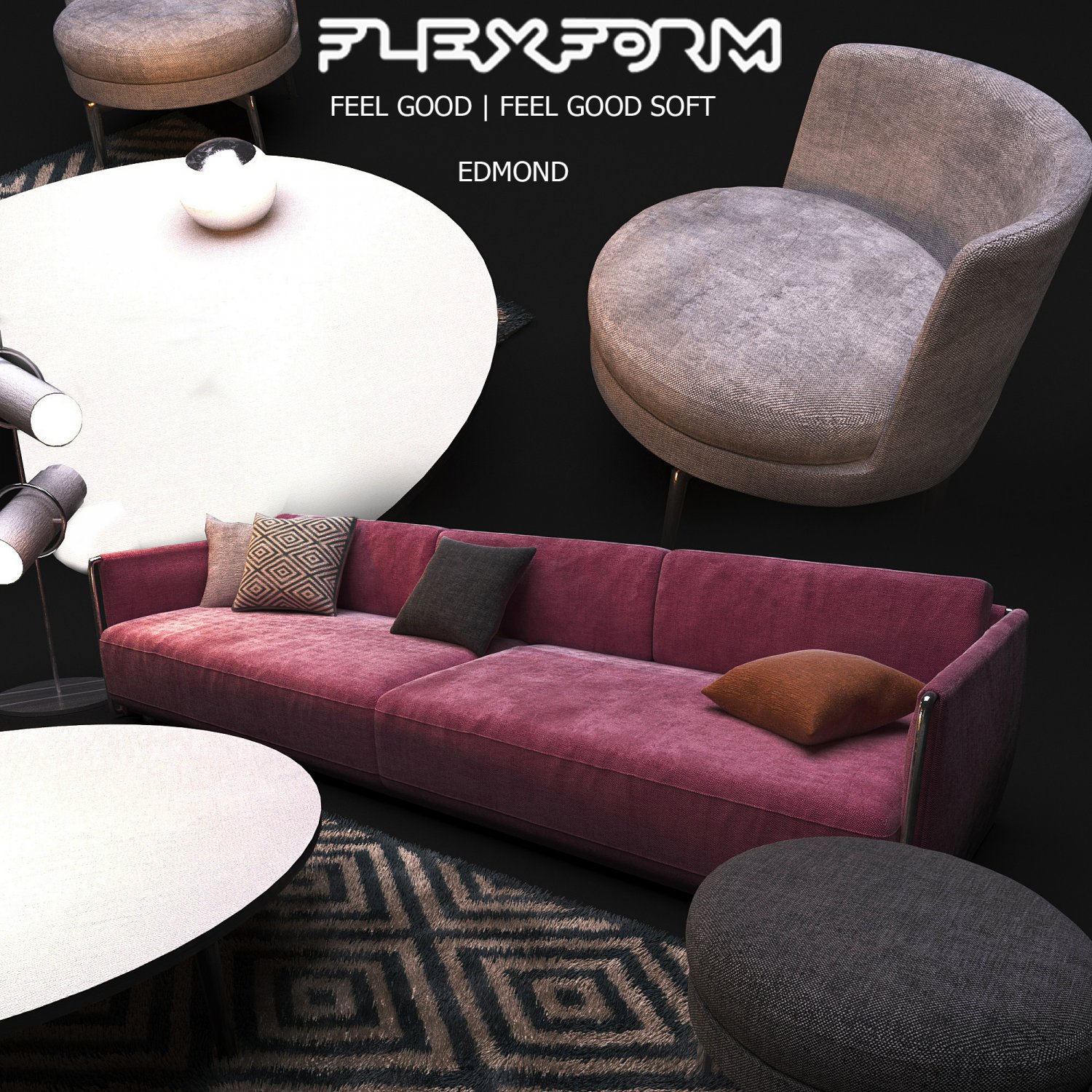 Sits Sofa Contemporary Realistic Niels Gammelgaard Modular Sofa Opera Armchair Divano Angol 3d Model In Sofa 3dexport