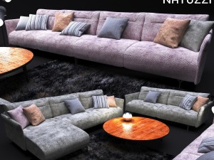 sofa in modern style natuzzi tenore 2787 Model 3D