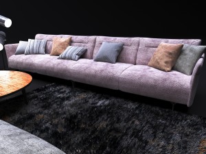 sofa in modern style natuzzi tenore 2787 Model 3D