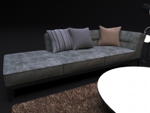 sofa flexform adda 3D-Modell