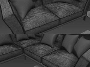 sofa flexform adda 3D-Modell