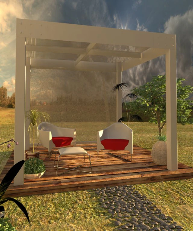 gazebo 3D Model .c4d .max .obj .3ds .fbx .stl .blend 