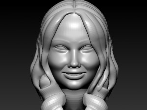 female head 3d print model 3D 打印模型