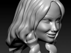 female head 3d print model 3D 打印模型
