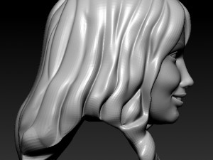female head 3d print model 3D 打印模型