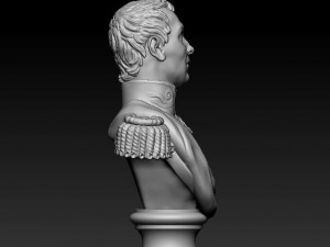 russian officer bust 3D 打印模型