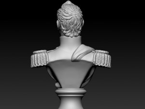 russian officer bust 3D 打印模型