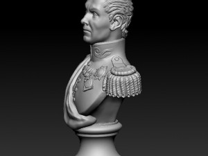 russian officer bust 3D 打印模型