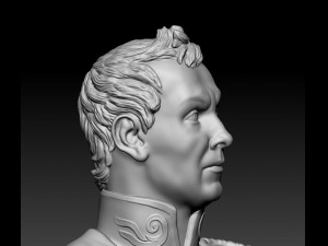 russian officer bust 3D 打印模型