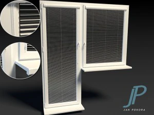 Fenster Hauptquartier 3D Modell