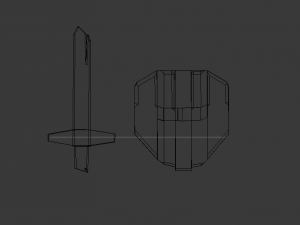 shield-sword-wood 3D मॉडल