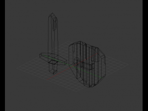 shield-sword-wood 3D मॉडल