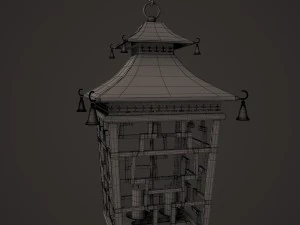 中国灯笼 3D 模型